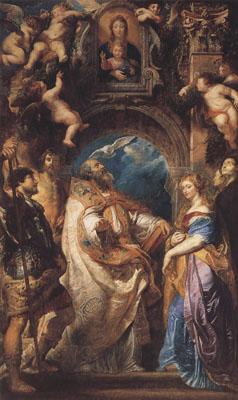 Peter Paul Rubens St Gregory the Great Surrounded by Otber Saints (mk01) Germany oil painting art